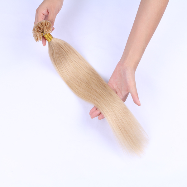 Virgin Remy Hair U tip Blonde extensions JF0268